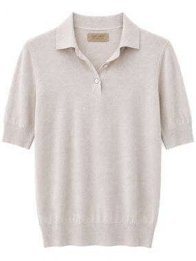 Falconeri Seta Collection Women's Short-Sleeve V-Neck Polo Sweater (Orig $225)